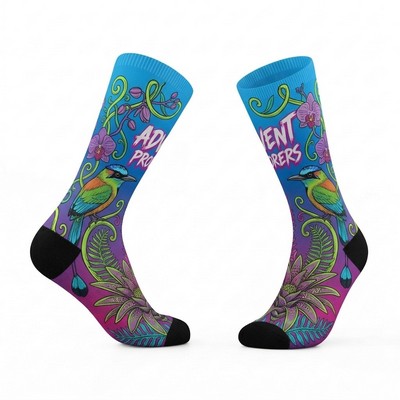 Bamtton™ 360 Digital Print Recycled Material Dress Socks