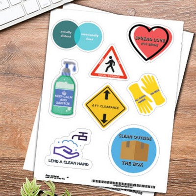 Glossy White Vinyl Sticker Pages